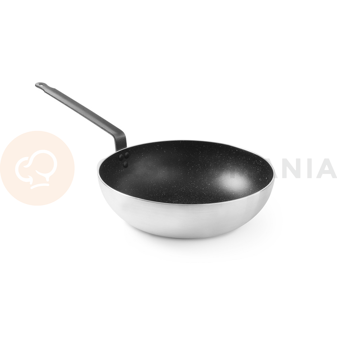 Patelnia aluminiowa WOK z powłoka nieprzywierającą, średnica: 32 cm | HENDI, Marable Professional