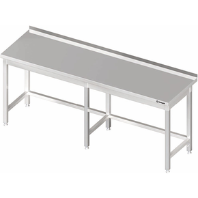 Stół przyścienny bez półki, wzmacniany 2700x700x850 mm | STALGAST, 980037270