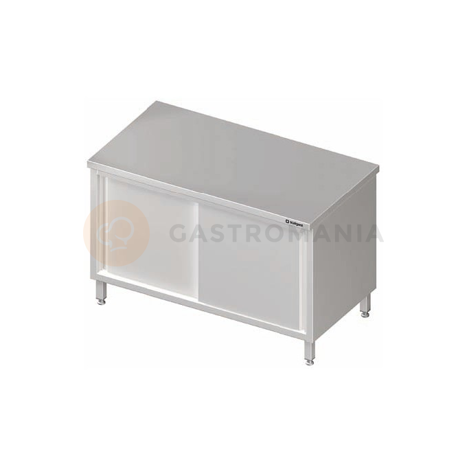 Stůl nerezový centrální s posuvnými dveřmi 1400x700x850 mm |  STALGAST, 980197140