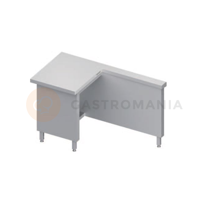 Stůl  pod pokladnu vnější - levý, vrchní deska z nerezové oceli, 1400x735x880 mm | STALGAST, ST 248
