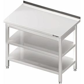 Stůl nerezový přístěnný s dvěma policemi 400x600x850 mm |  STALGAST, 980066040