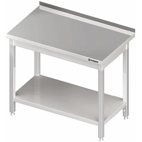 Stůl nerezový přístěnný s policí 1200x600x850 mm | STALGAST, 980046120