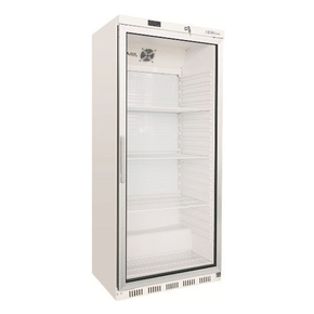 Chladící skříň s prosklenými dveřmi, bílá 570 l, od 0 do +10°C, 780x725x1895 mm | TEFCOLD, UR 600 G