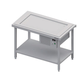 Centrální stůl s chladící deskou, 3xGN 1/1, vrchní deska z nerezové oceli | STALGAST, ST 111