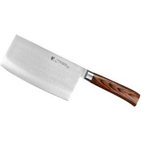 Čínský nůž- sekáček, 18 cm | TAMAHAGANE, SAN Brown