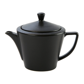 Džbánek na čaj z porcelánu, 0,5 l, černý | PORLAND, Seasons Coal