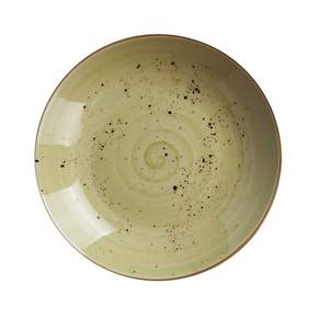 Hluboký talíř z porcelánu, Ø 23 cm, olivový | FINE DINE, Kolory Ziemi Olive