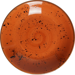 Hluboký talíř z porcelánu, Ø 23 cm, oranžový | FINE DINE, Kolory Ziemi Dahlia