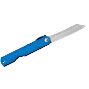 Kapesní nůž, 80 mm, modrý | HIGONOKAMI, Aogami Mizushibuki