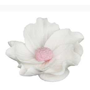 Květ divoké růže malý z cukru 8 cm, bílá | MAGMART, K 014M