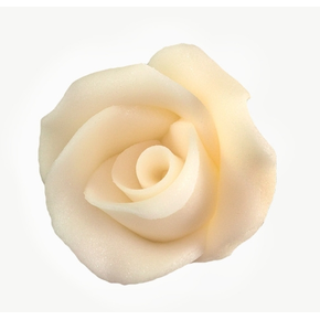 Květ růže velká z cukru 4 cm, ecru | MAGMART, R 01