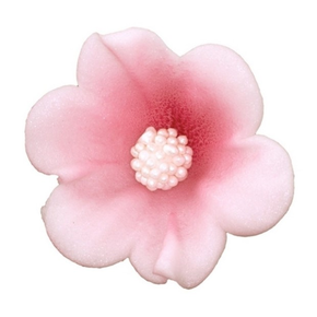Malý cukrový květ mercedesu 4 cm, růžový, sada 5 ks. | MAGMART, K 010
