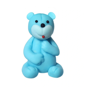 Medvídek, cukrová figurka 6 cm, modrý | MAGMART, ZW-M