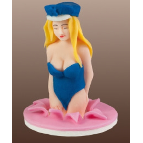 Policistka, cukrová figurka, 9 cm, modrá | MAGMART, KS10