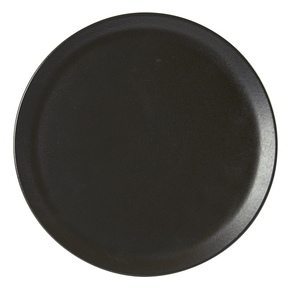 Talerz do pizzy z porcelany w czarnym kolorze o średnicy 32 cm | FINE DINE, Coal