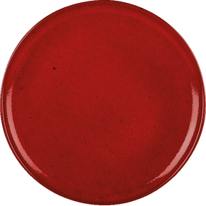 Talíř na pizzu z porcelánu, Ø 28 cm, červený | PORLAND, Seasons Magma