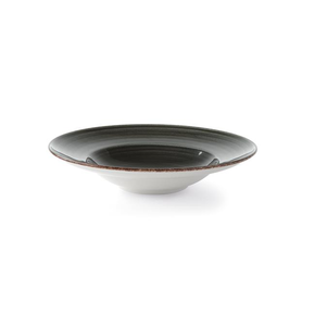 Talíř na těstoviny z porcelánu, Ø 26 cm, černý | FINE DINE, Kolory Ziemi Onyx