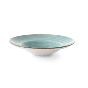 Talíř na těstoviny z porcelánu, Ø 26 cm, modrý | FINE DINE, Kolory Ziemi Turkus