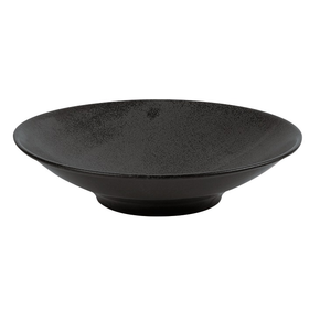 Talíř z porcelánu footed, Ø 28 cm, černý | PORLAND, Seasons Coal
