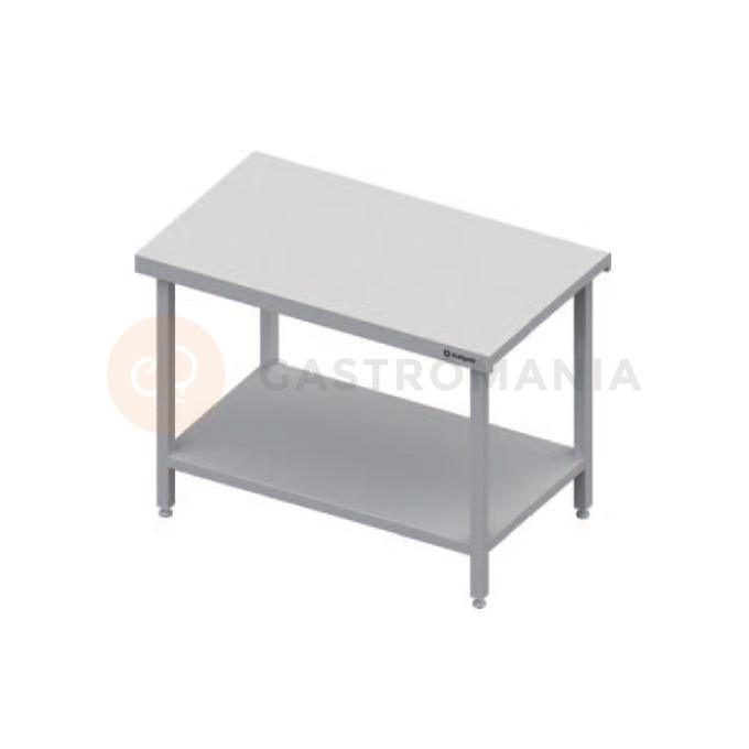 Centrální stůl s policí, vrchní deska z nerezové oceli, 1100x735x880 mm | STALGAST, ST 127