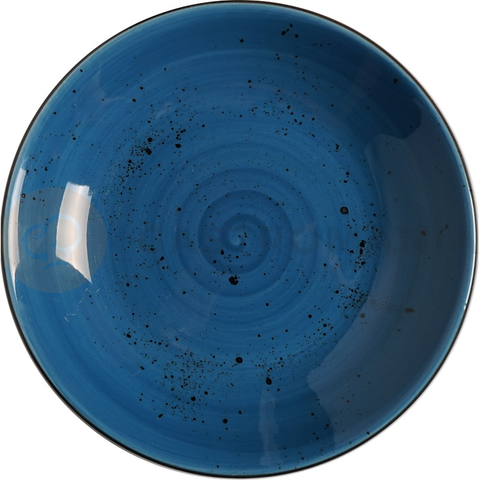 Hluboký talíř z porcelánu, Ø 23 cm, modrý | FINE DINE, Kolory Ziemi Iris