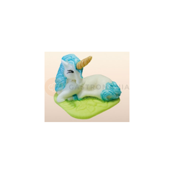 Jednorožec, unicorn, cukrová figurka 6,3 cm, modrý | MAGMART, ZW-J