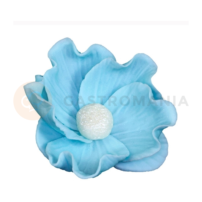 Květ divoké růže malý z cukru 8 cm, modrá | MAGMART, K 014M