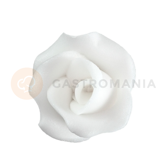 Květ růže velký z cukru 4 cm, bílá | MAGMART, R 01