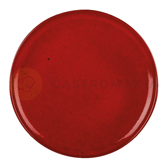 Talíř na pizzu z porcelánu, Ø 32 cm, červený | PORLAND, Seasons Magma