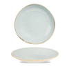 Porcelanowy miska o organicznym kształcie, średnica 25,3 cm | CHURCHILL, Duck Egg Blue