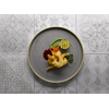 Porcelanowy płytki talerz z rantem o średnicy 26 cm | CHURCHILL, Stonecast Peppercorn Grey