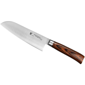 Nůž Santoku, 17,5 cm | TAMAHAGANE, SAN Brown