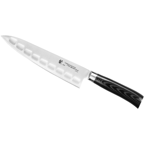 Nůž šéfkuchaře s prohlubněmi, 21 cm | TAMAHAGANE, SAN Black