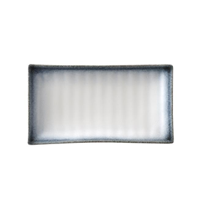 Obdelníkový servírovací talíř z kameniny, 27,2x15 cm | FINE DINE, Silk