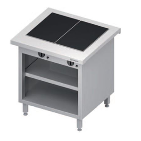 Ohřívací stůl, keramická ohřívací deska, vrchní deska ze žuly, 799x735x880 mm | STALGAST, ST 233