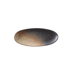 Oválný talíř z kameniny, délka 25 cm | FINE DINE, Moon