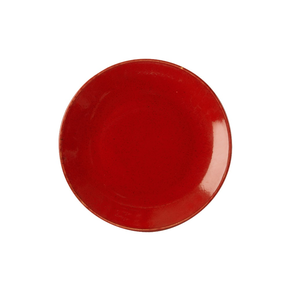 Plytký talíř z porcelánu, Ø 18 cm, červený | PORLAND, Seasons Magma