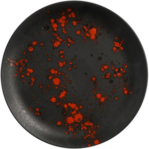 Plytký talíř z porcelánu, Ø 19 cm, černý | FINE DINE, Bloom
