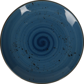 Plytký talíř z porcelánu, Ø 24 cm, modrý | FINE DINE, Kolory Ziemi Iris