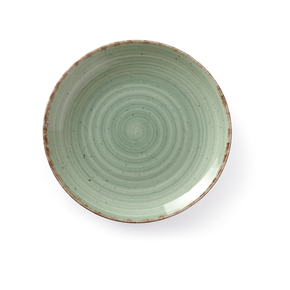 Plytký talíř z porcelánu, Ø 27 cm, zelený | FINE DINE, Nefryt