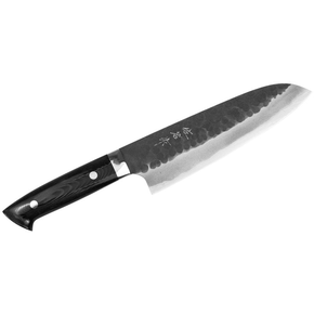 Ručně kovaný nůž Santoku, 18 cm | TAKESHI SAJI, Super Aogami