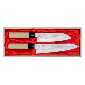 Sada dvou nožů- Santoku + šéfkuchaře | SATAKE, Magoroku Saku
