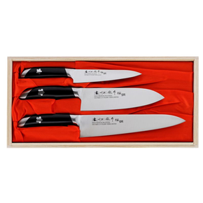 Sada tří nožů, šéfkuchaře+ Santoku+ univerzální | SATAKE, Sakura