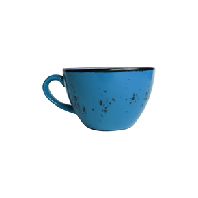 Šálek na cappuccino z porcelánu, 0,285 l, modrý | FINE DINE, Kolory Ziemi Iris