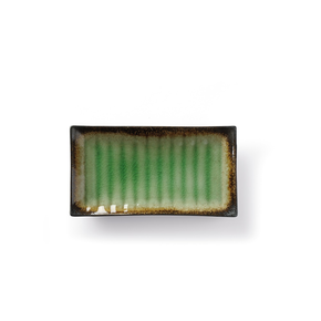 Servírovací talíř z kameniny, 27,2x15 cm, zelený | FINE DINE, Beryl