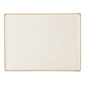 Servírovací talíř z porcelánu obdelníkový, 35x25 cm, krémový | PORLAND, Seasons Sand