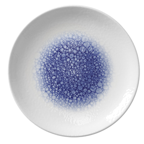 Talerz płytki z niebieskim zdobieniem w środku, 27 cm | FINE DINE, Serenity