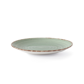 Plytký talíř z porcelánu, Ø 27 cm, zelený | FINE DINE, Nefryt