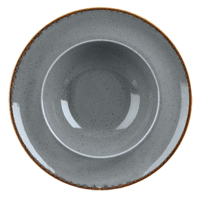 Talíř na těstoviny z porcelánu, Ø 26 cm, šedý | PORLAND, Seasons Stone