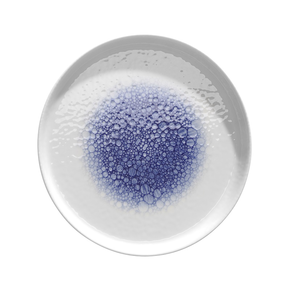 Talíř z porcelánu s vysokým okrajem, Ø 29 cm, bílo-modrý | FINE DINE, Serenity
